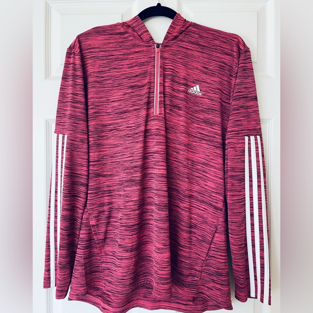 💖 adidas Ladies Climalite | 
Lightweight | Quarter Zip Workout Hoodie